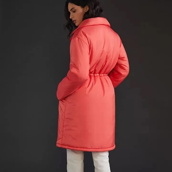 Anthropologie NWT Maeve Cinched Puffer Coat Size M. - Picture 3 of 13